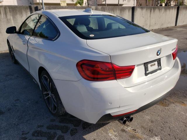 WBA4W3C57KAF92079 - 2019 BMW 430I WHITE photo 3