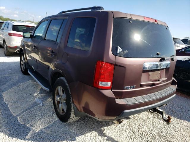 5FNYF3H72BB003202 - 2011 HONDA PILOT EXLN BURGUNDY photo 3