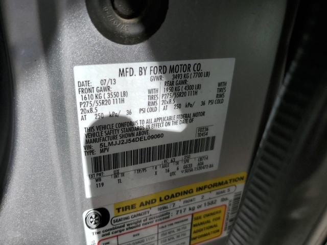 5LMJJ2J54DEL09060 - 2013 LINCOLN NAVIGATOR 银色 照片 10