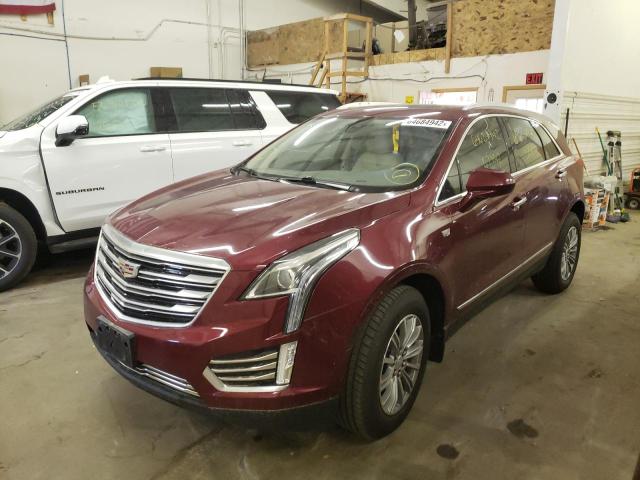 1GYKNDRS4HZ187587 - 2017 CADILLAC XT5 LUXURY BURGUNDY photo 2