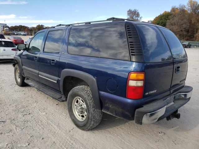 3GNGK26G02G291419 - 2002 CHEVROLET SUBURBAN K BLUE photo 3