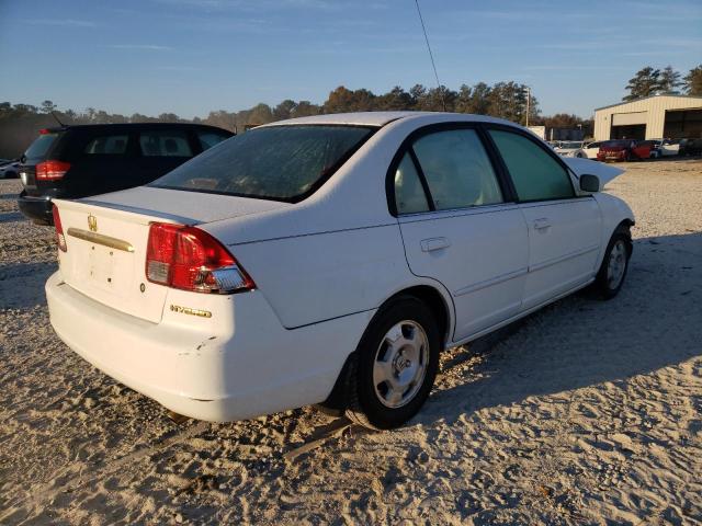 JHMES96643S007816 - 2003 HONDA CIVIC HYBR WHITE photo 4