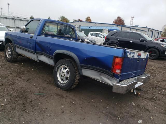 1B7GG26Y4TS527289 - 1996 DODGE DAKOTA BLUE photo 3