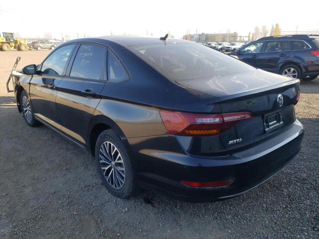 3VWE57BU4KM101734 - 2019 VOLKSWAGEN JETTA SEL BLACK photo 3