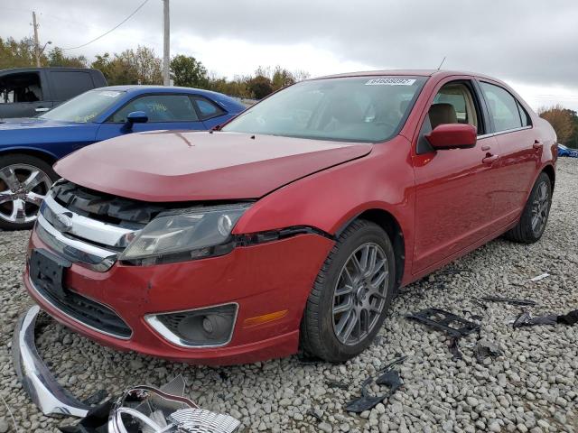 3FAHP0JA7BR340986 - 2011 FORD FUSION SEL RED photo 2