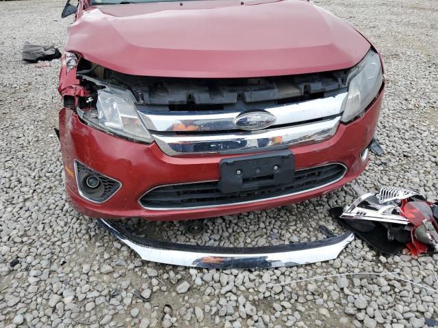 3FAHP0JA7BR340986 - 2011 FORD FUSION SEL RED photo 9