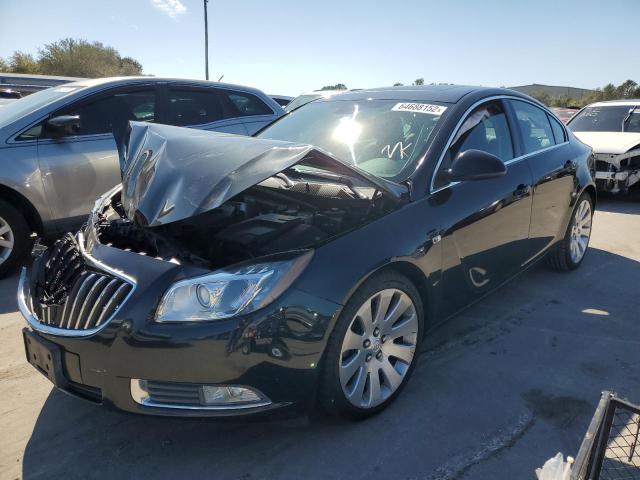 W04G05GV2B1068711 - 2011 BUICK REGAL CXL BLACK photo 2