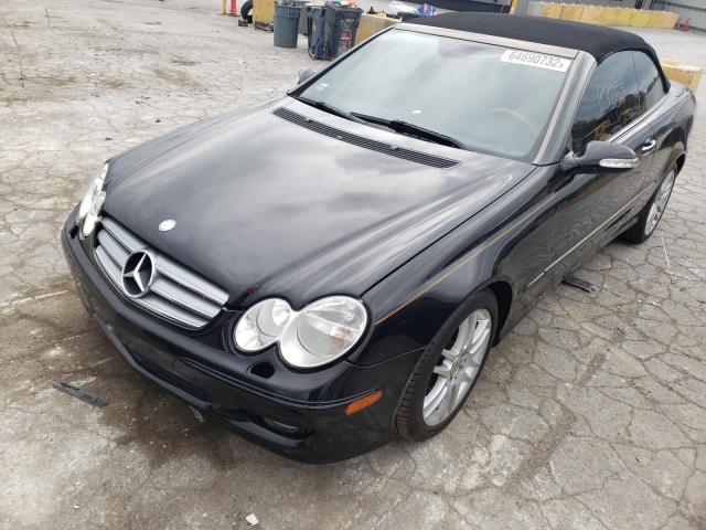 WDBTK56F39T104928 - 2009 MERCEDES-BENZ CLK 350 BLACK photo 2