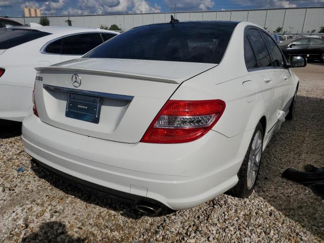 WDDGF56X48F029515 - 2008 MERCEDES-BENZ C 350 WHITE photo 4