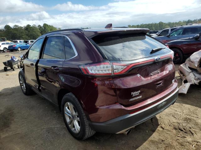 2FMPK3J90HBC14127 - 2017 FORD EDGE SEL MAROON photo 3