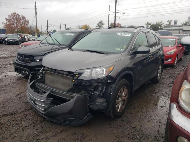 2HKRM4H70EH637954 - 2014 HONDA CR-V EXL GRAY photo 2