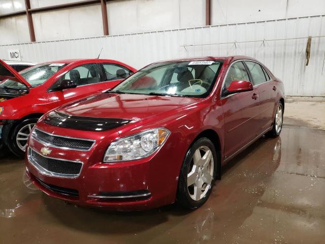 1G1ZC5E01AF119767 - 2010 CHEVROLET MALIBU 1LT Бордовый фото 2