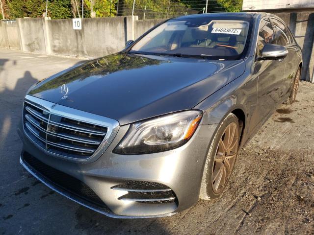 WDDUG8DB1KA437600 - 2019 MERCEDES-BENZ S 560 GRAY photo 2