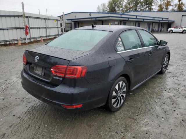 3VW637AJ8DM216499 - 2013 VOLKSWAGEN JETTA HYBR BLACK photo 4