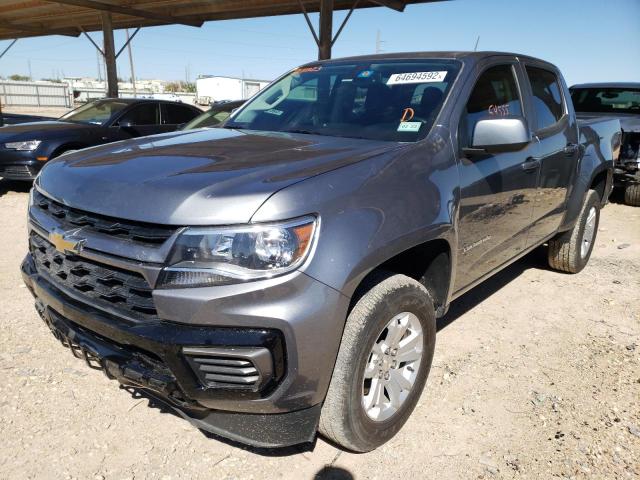 1GCGSCEN5M1218823 - 2021 CHEVROLET COLORADO L GRAY photo 2