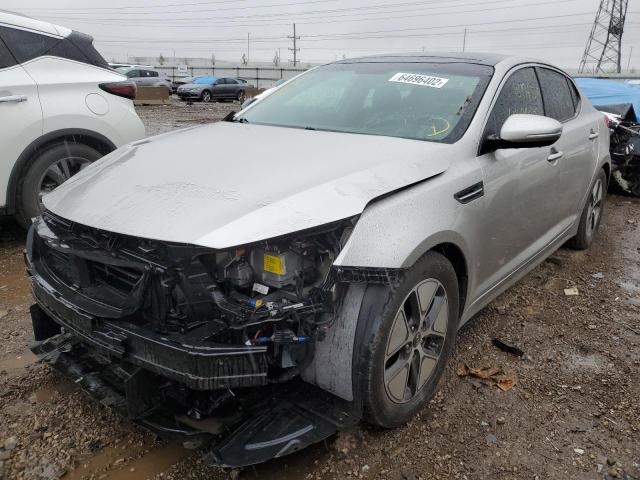 KNAGM4AD4C5032160 - 2012 KIA OPTIMA HYB SILVER photo 2