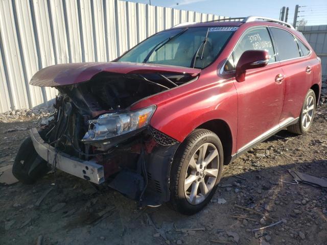 JTJZK1BA1A2001447 - 2010 LEXUS RX 350 RED photo 2