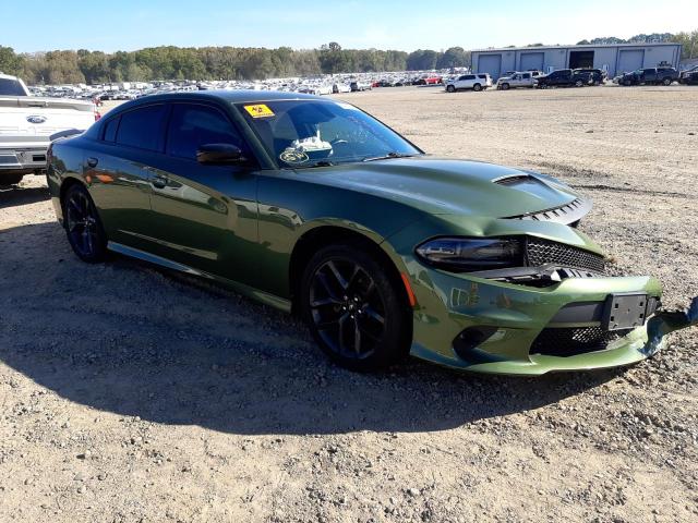 2C3CDXHG3KH622137 - 2019 DODGE CHARGER GT GREEN photo 1