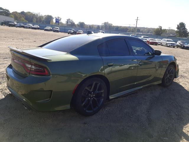 2C3CDXHG3KH622137 - 2019 DODGE CHARGER GT GREEN photo 4