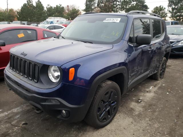 ZACCJBAB1JPH48502 - 2018 JEEP RENEGADE S BLUE photo 2