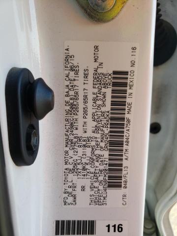 3TMLU4EN8FM201471 - 2015 TOYOTA TACOMA DOU 白色 照片 10