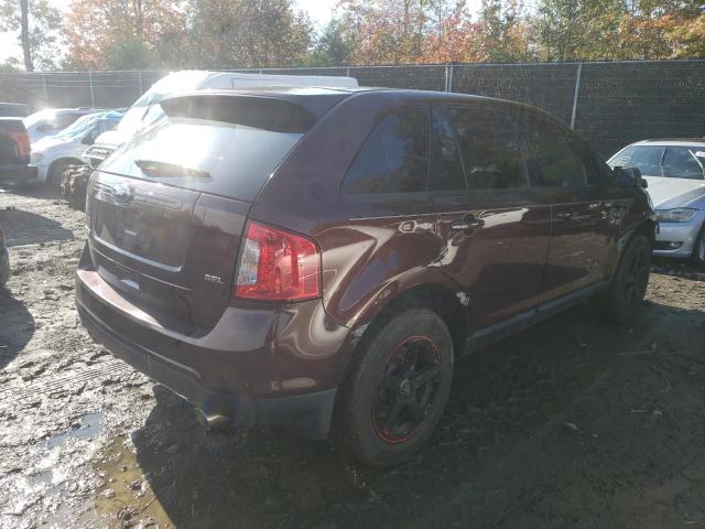 2FMDK3JCXCBA55155 - 2012 FORD EDGE SEL BURGUNDY photo 4