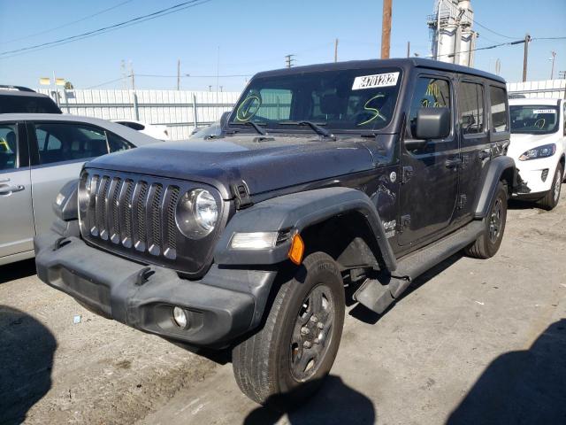 1C4HJXDG8LW187649 - 2020 JEEP WRANGLER U გრაფიტი ფოტო 2