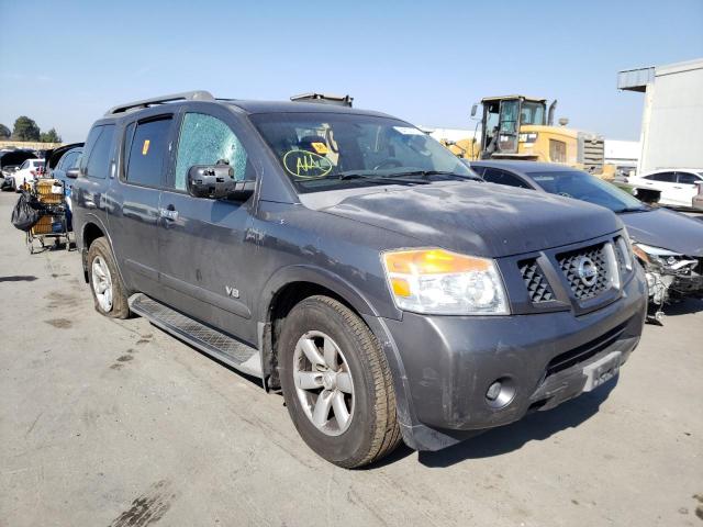 5N1AA08D18N615904 - 2008 NISSAN ARMADA SE GRAY photo 1