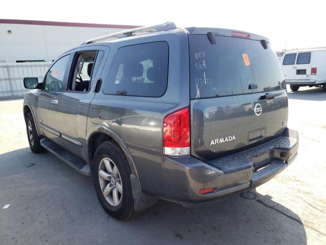 5N1AA08D18N615904 - 2008 NISSAN ARMADA SE GRAY photo 3