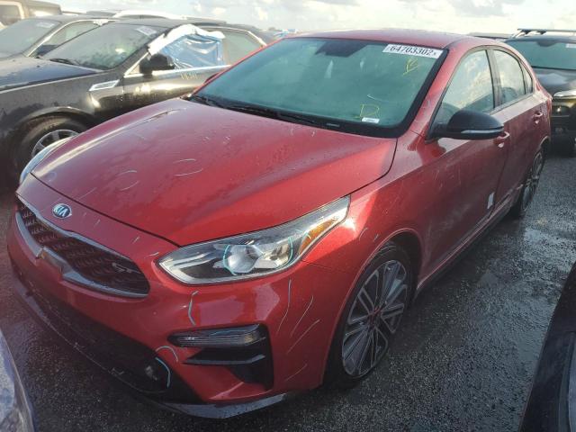 3KPF44AC9LE225835 - 2020 KIA FORTE GT RED photo 2