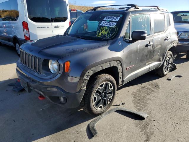 ZACCJBCT9GPD58021 - 2016 JEEP RENEGADE T GRAY photo 2