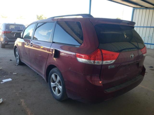 5TDKK3DC7BS132584 - 2011 TOYOTA SIENNA LE RED photo 3