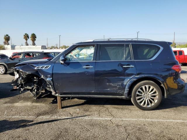 JN8AZ2NE6F9082660 - 2015 INFINITI QX80 BLUE photo 9