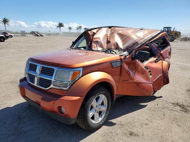 1D8GT58K68W196335 - 2008 DODGE NITRO SLT ORANGE photo 2