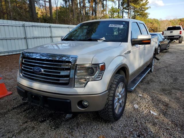 1FTFW1EF2DFD52091 - 2013 FORD F150 SUPER WHITE photo 2