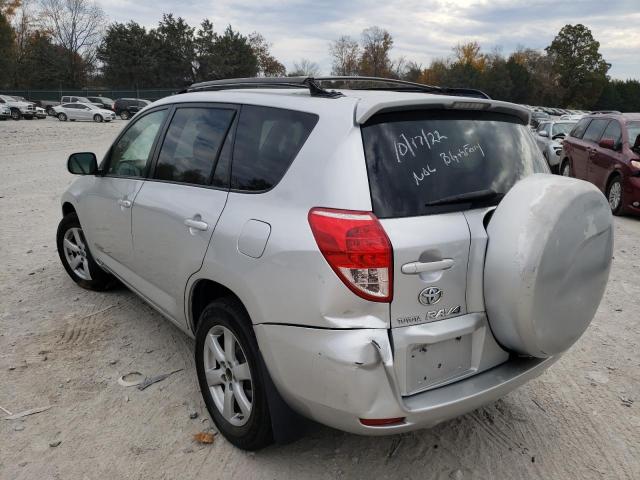 JTMZK31V776008035 - 2007 TOYOTA RAV4 LIMIT SILVER photo 3