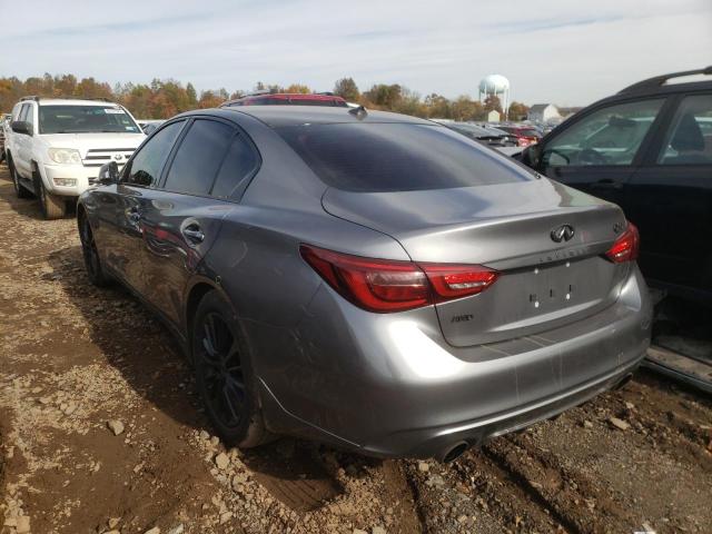 JN1EV7AR6JM440248 - 2018 INFINITI Q50 LUXE GRAY photo 3