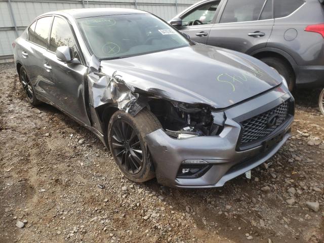 JN1EV7AR6JM440248 - 2018 INFINITI Q50 LUXE GRAY photo 9