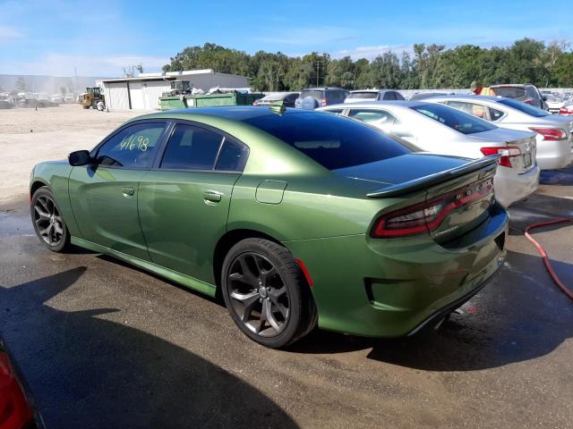 2C3CDXHG1KH680764 - 2019 DODGE CHARGER GT GREEN photo 3