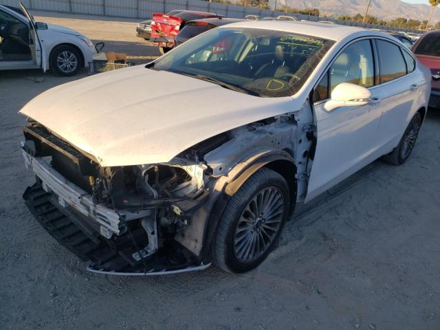 3FA6P0K97ER284578 - 2014 FORD FUSION TIT WHITE photo 2