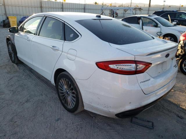 3FA6P0K97ER284578 - 2014 FORD FUSION TIT WHITE photo 3