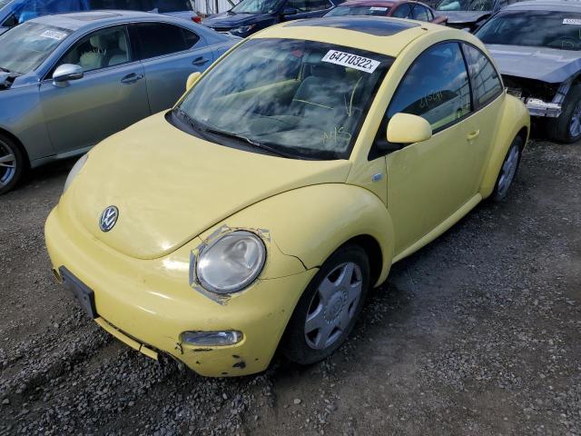 3VWCC21C7YM404251 - 2000 VOLKSWAGEN NEW BEETLE 黄色 照片 2
