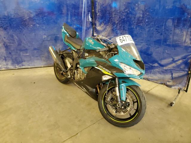 JKBZXJH19MA009517 - 2021 KAWASAKI ZX636 TEAL photo 1