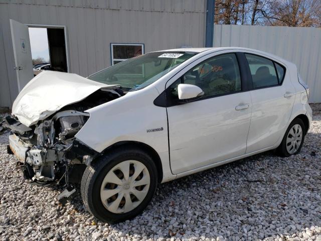 JTDKDTB3XD1548089 - 2013 TOYOTA PRIUS C WHITE photo 1