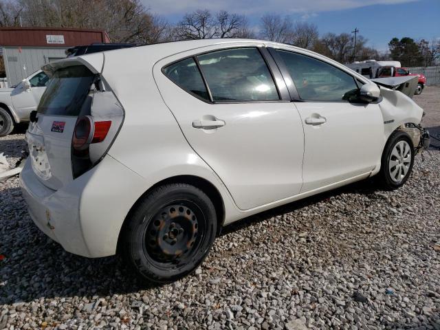 JTDKDTB3XD1548089 - 2013 TOYOTA PRIUS C WHITE photo 3