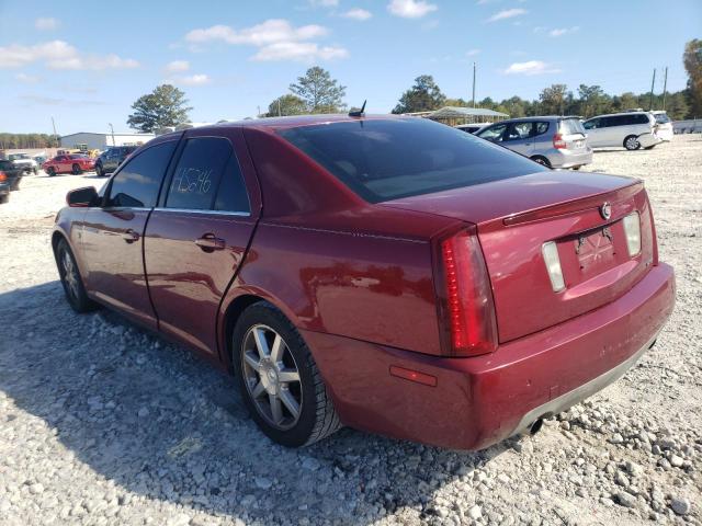 1G6DW677560203743 - 2006 CADILLAC STS BURGUNDY photo 3