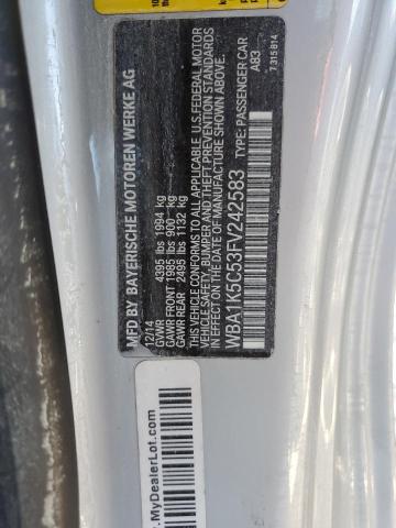 WBA1K5C53FV242583 - 2015 BMW 228 I SILVER photo 10