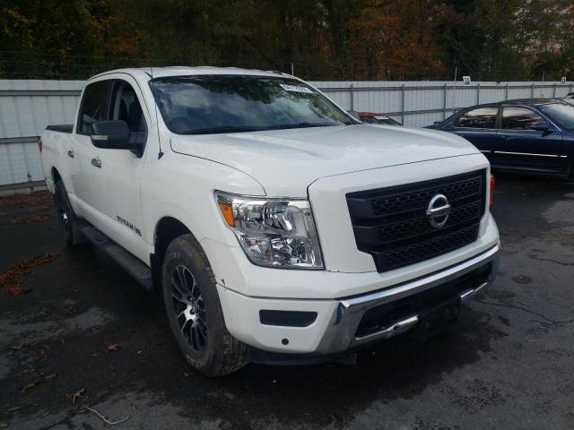 1N6AA1ED0LN505608 - 2020 NISSAN TITAN SV WHITE photo 1