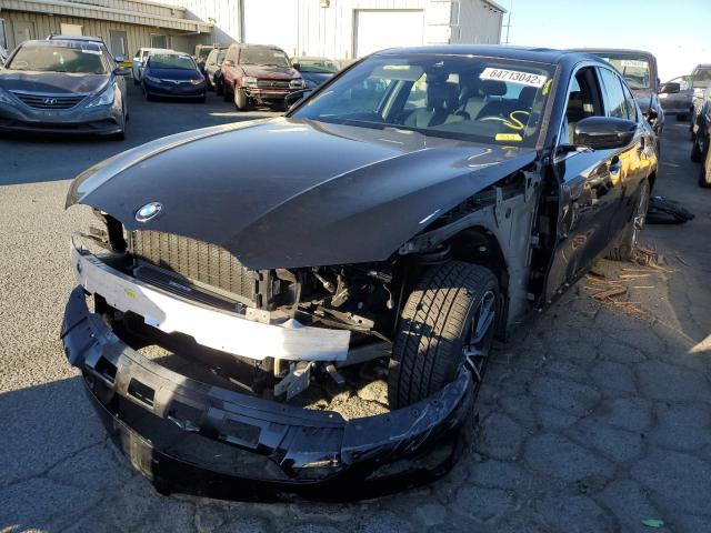 3MW5R1J59K8B03189 - 2019 BMW 330I BLACK photo 2