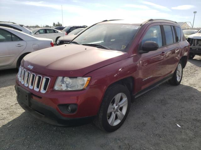 1C4NJDBBXCD553096 - 2012 JEEP COMPASS SP BURGUNDY photo 2